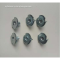 White Zinc Plated Three Prong Nuts